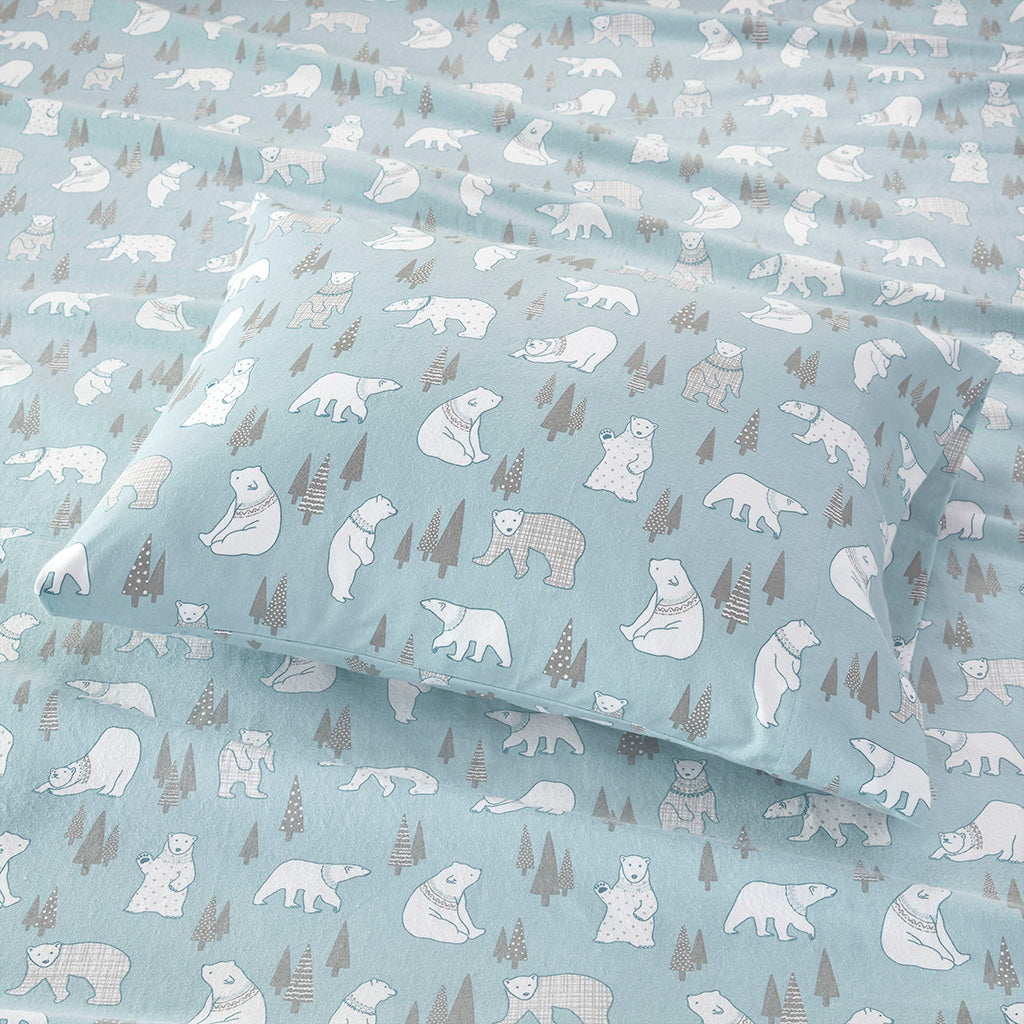 Cozy Cotton Flannel 100% Cotton Flannel Printed Sheet Set