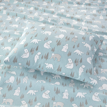 Cozy Cotton Flannel 100% Cotton Flannel Printed Sheet Set