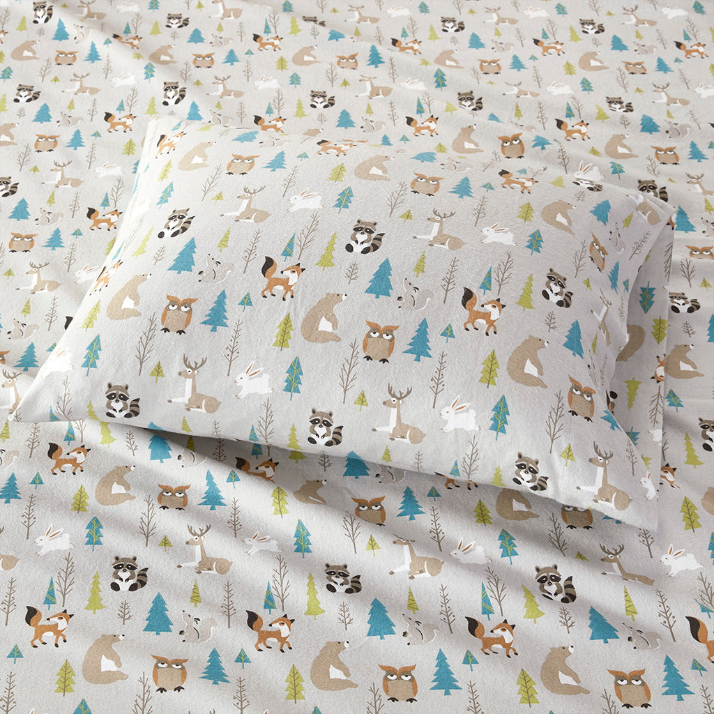 Cozy Cotton Flannel 100% Cotton Flannel Printed Sheet Set