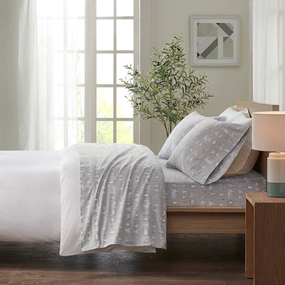 🎁 Cozy Cotton Flannel Printed Sheet Set (100% off)