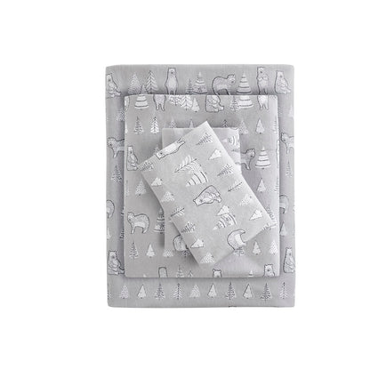 Cozy Cotton Flannel 100% Cotton Flannel Printed Sheet Set