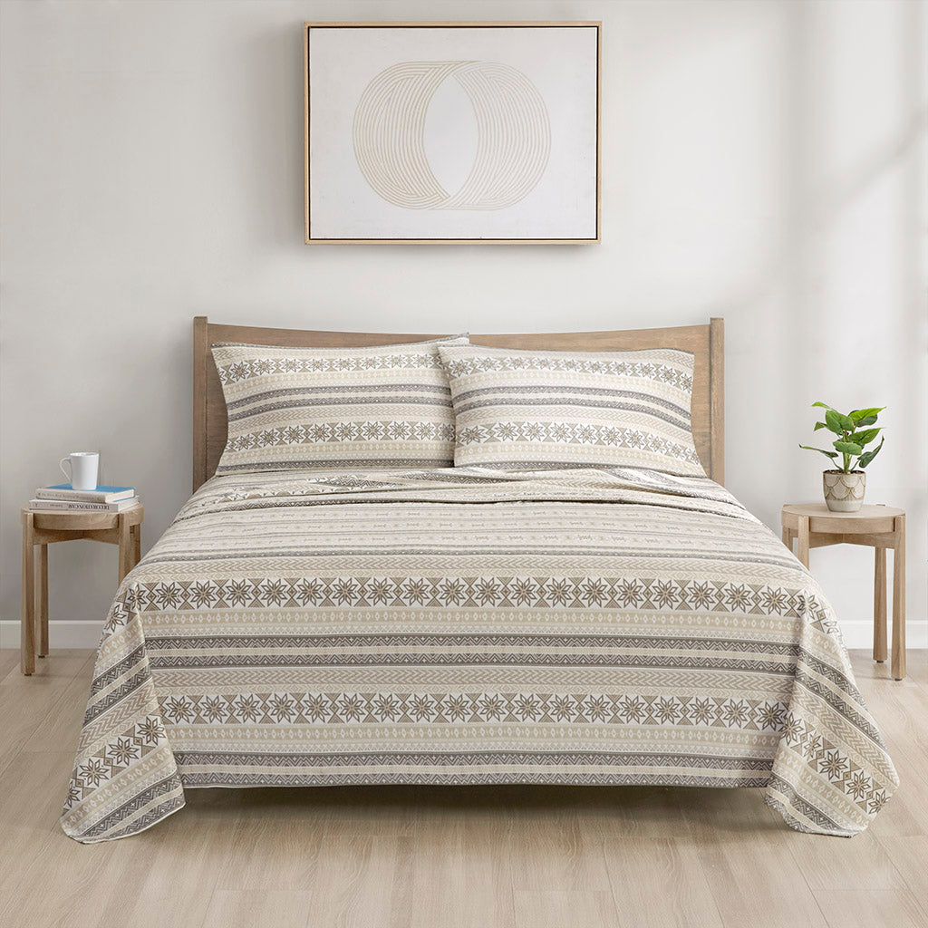 Cozy Cotton Flannel 100% Cotton Flannel Printed Sheet Set