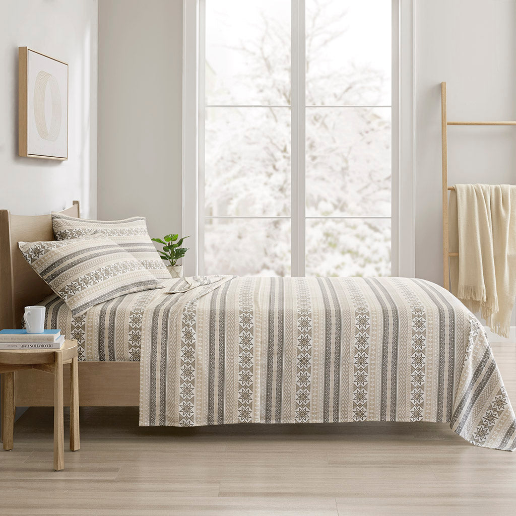 Cozy Cotton Flannel 100% Cotton Flannel Printed Sheet Set