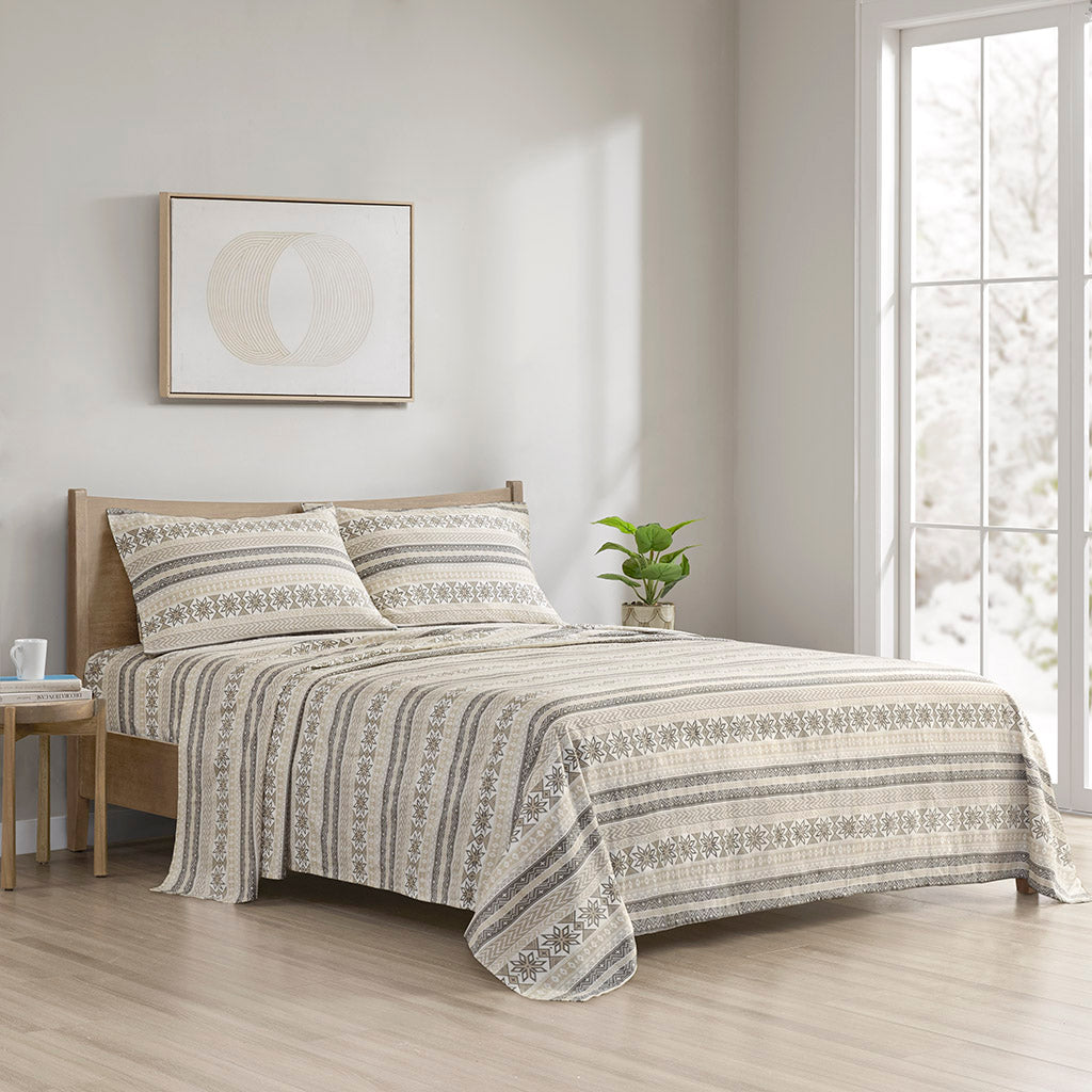 Cozy Cotton Flannel 100% Cotton Flannel Printed Sheet Set