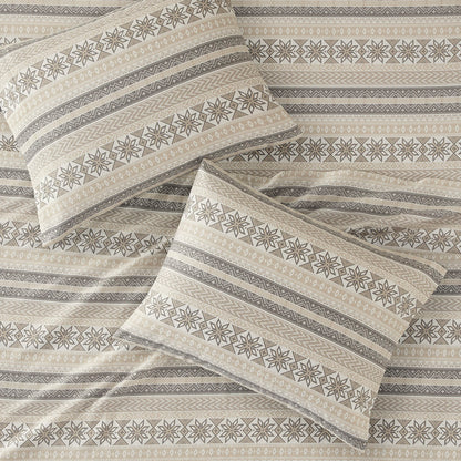 Cozy Cotton Flannel 100% Cotton Flannel Printed Sheet Set