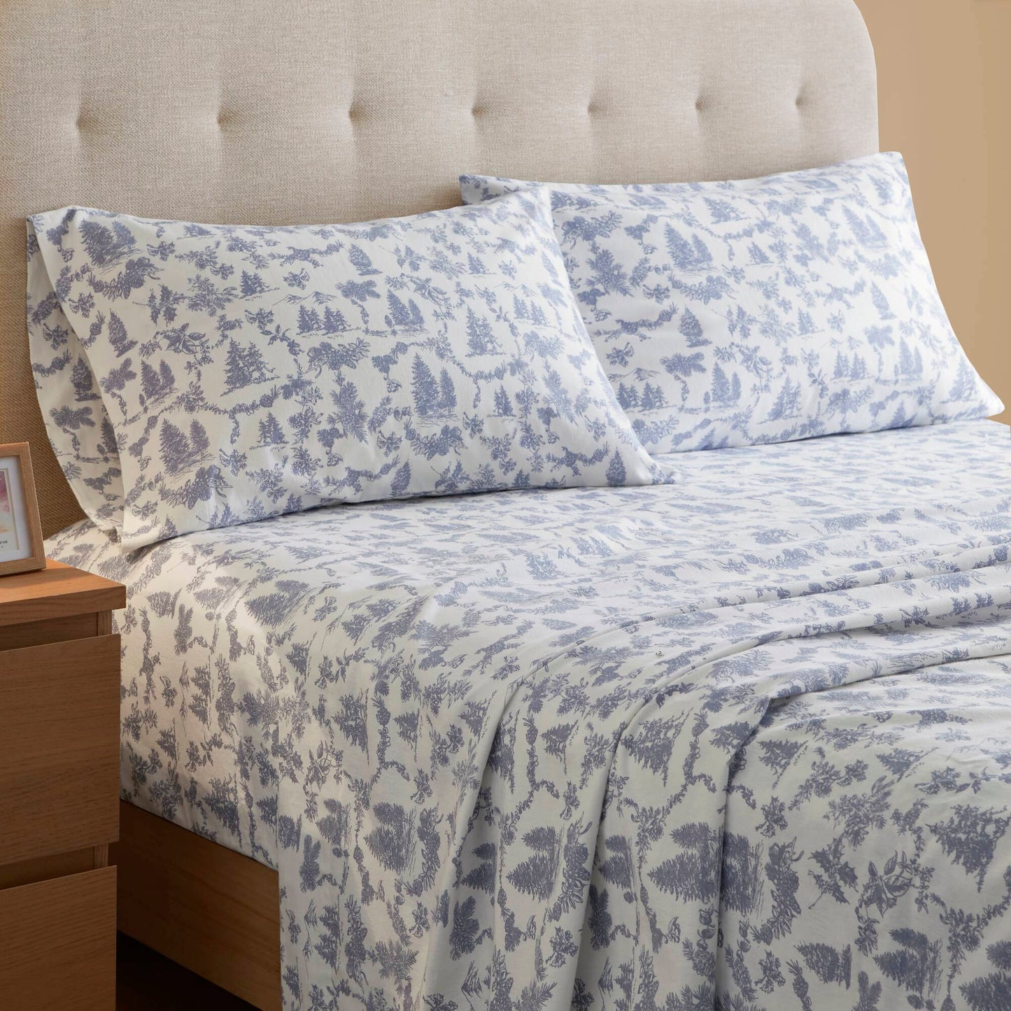 Cozy Cotton Flannel 100% Cotton Flannel Printed Sheet Set