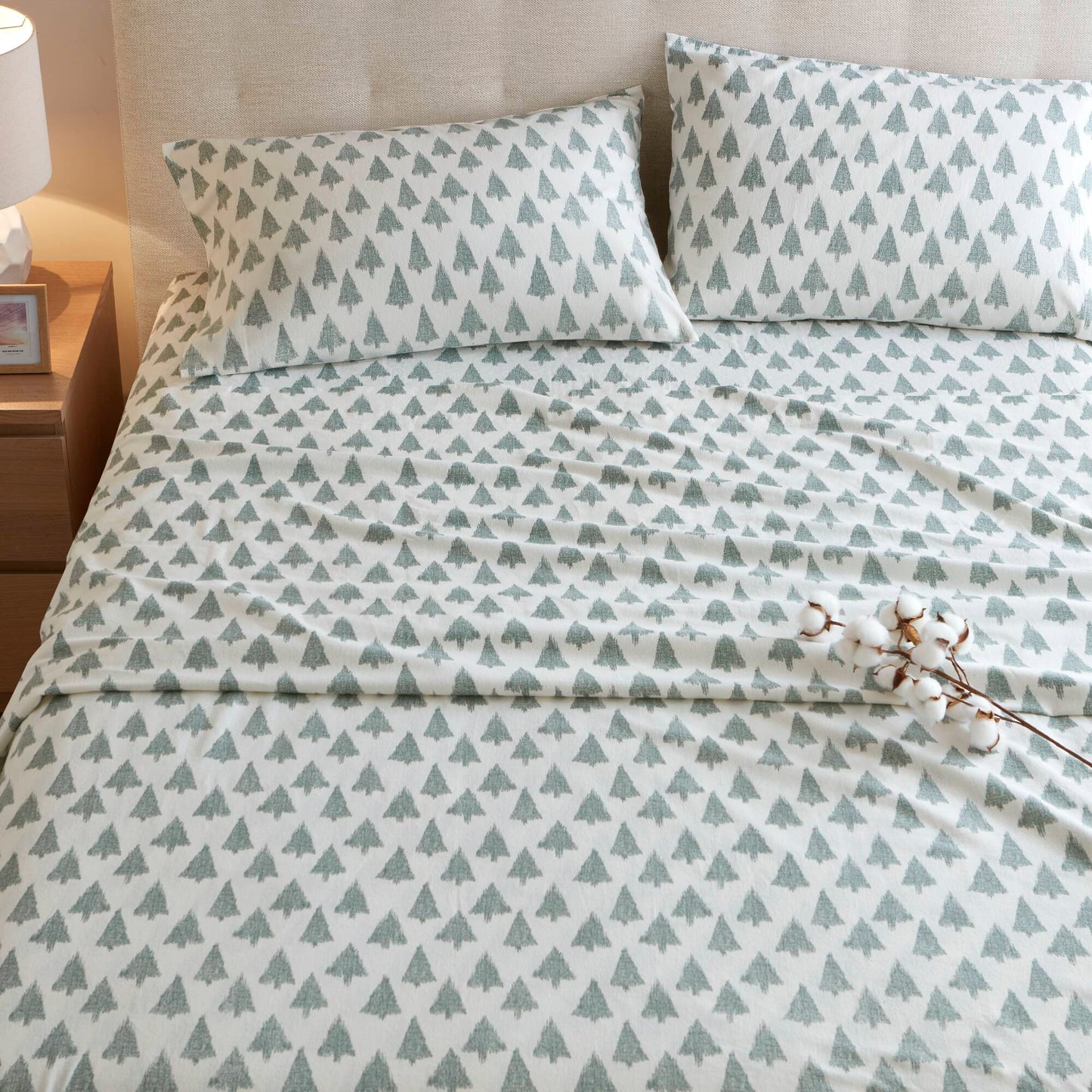 Cozy Cotton Flannel 100% Cotton Flannel Printed Sheet Set