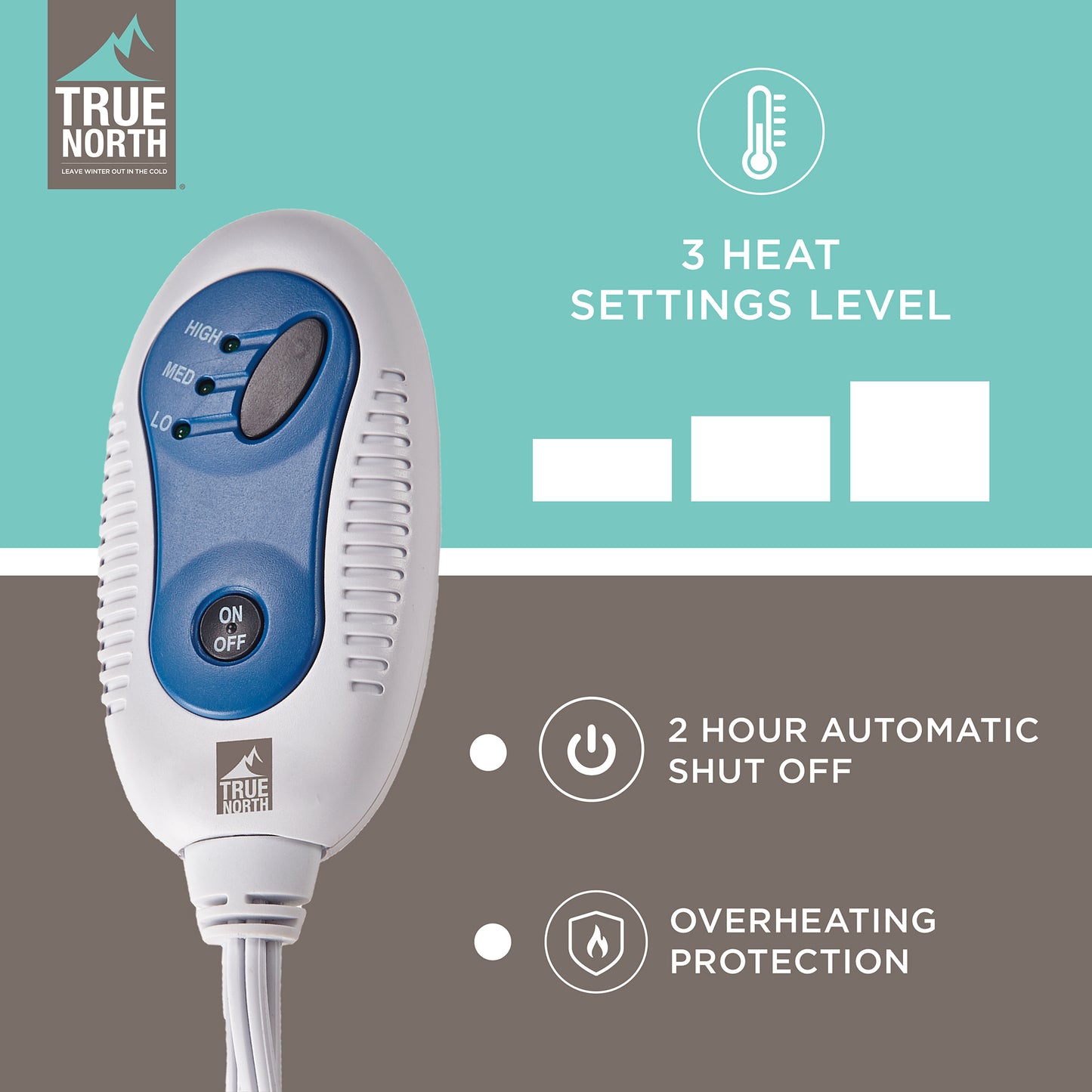 Marbled Sherpa Heated Throw