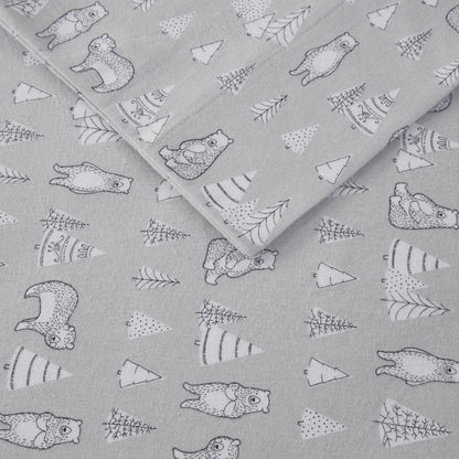 Cozy Cotton Flannel Printed Sheet Set