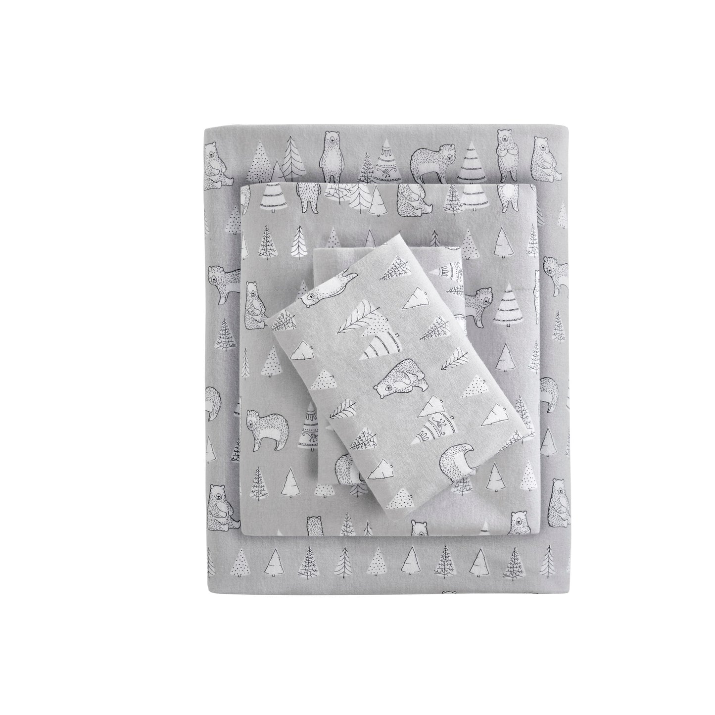 Cozy Cotton Flannel Printed Sheet Set