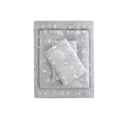 Cozy Cotton Flannel Printed Sheet Set