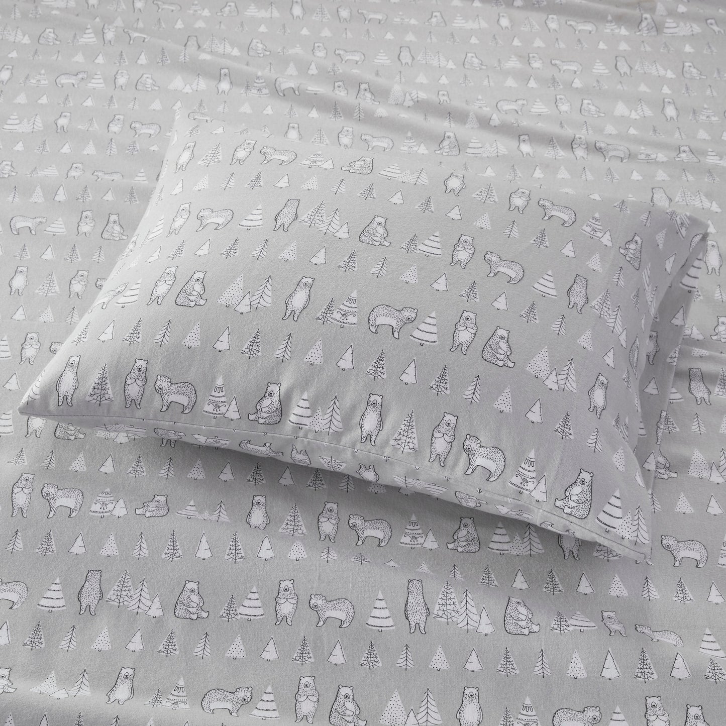 Cozy Cotton Flannel Printed Sheet Set