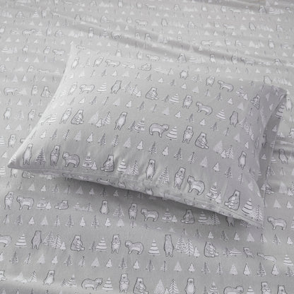 Cozy Cotton Flannel Printed Sheet Set