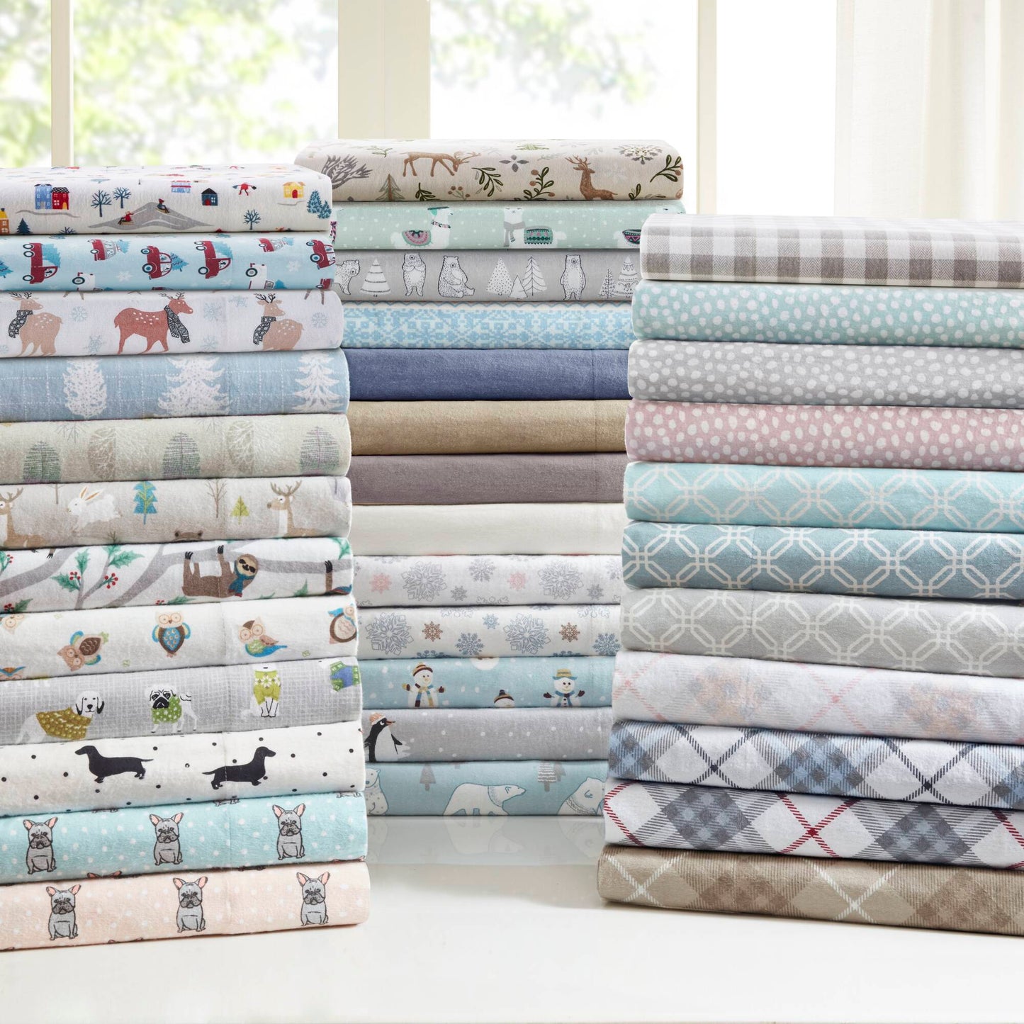 Cozy Cotton Flannel Printed Sheet Set