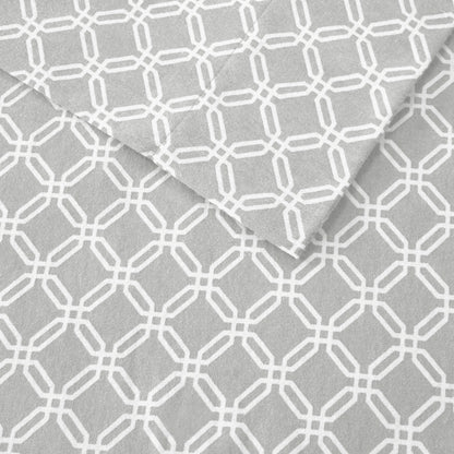 Cozy Cotton Flannel Printed Sheet Set
