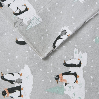 Cozy Cotton Flannel Printed Sheet Set