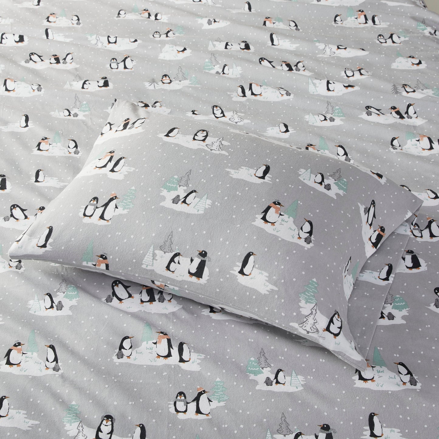 Cozy Cotton Flannel Printed Sheet Set