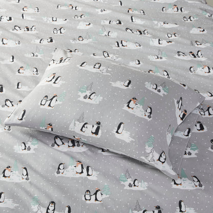 Cozy Cotton Flannel Printed Sheet Set