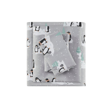 Cozy Cotton Flannel Printed Sheet Set