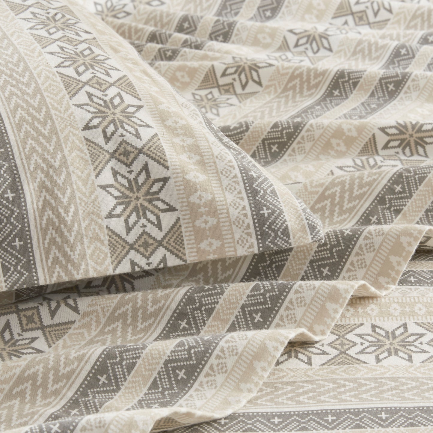 Cozy Cotton Flannel Printed Sheet Set