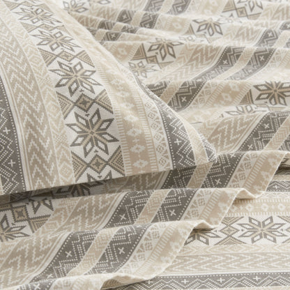 Cozy Cotton Flannel Printed Sheet Set