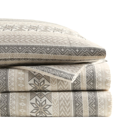 Cozy Cotton Flannel Printed Sheet Set