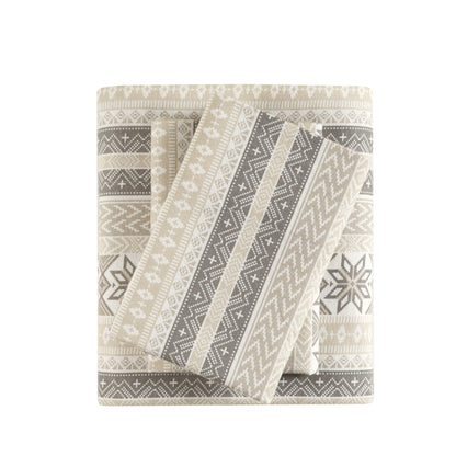 Cozy Cotton Flannel Printed Sheet Set