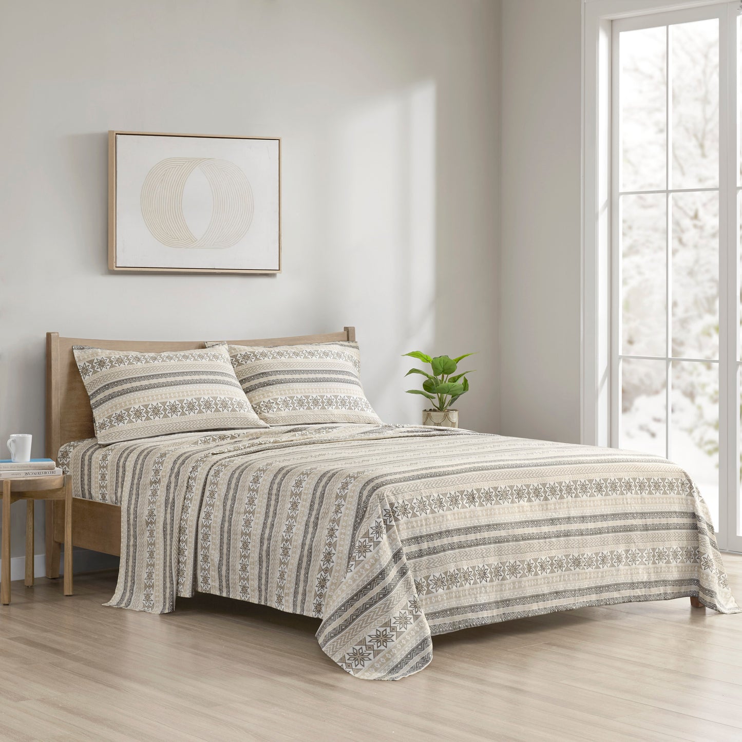 Cozy Cotton Flannel Printed Sheet Set