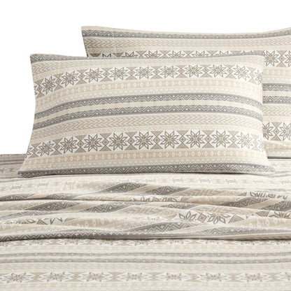 Cozy Cotton Flannel Printed Sheet Set