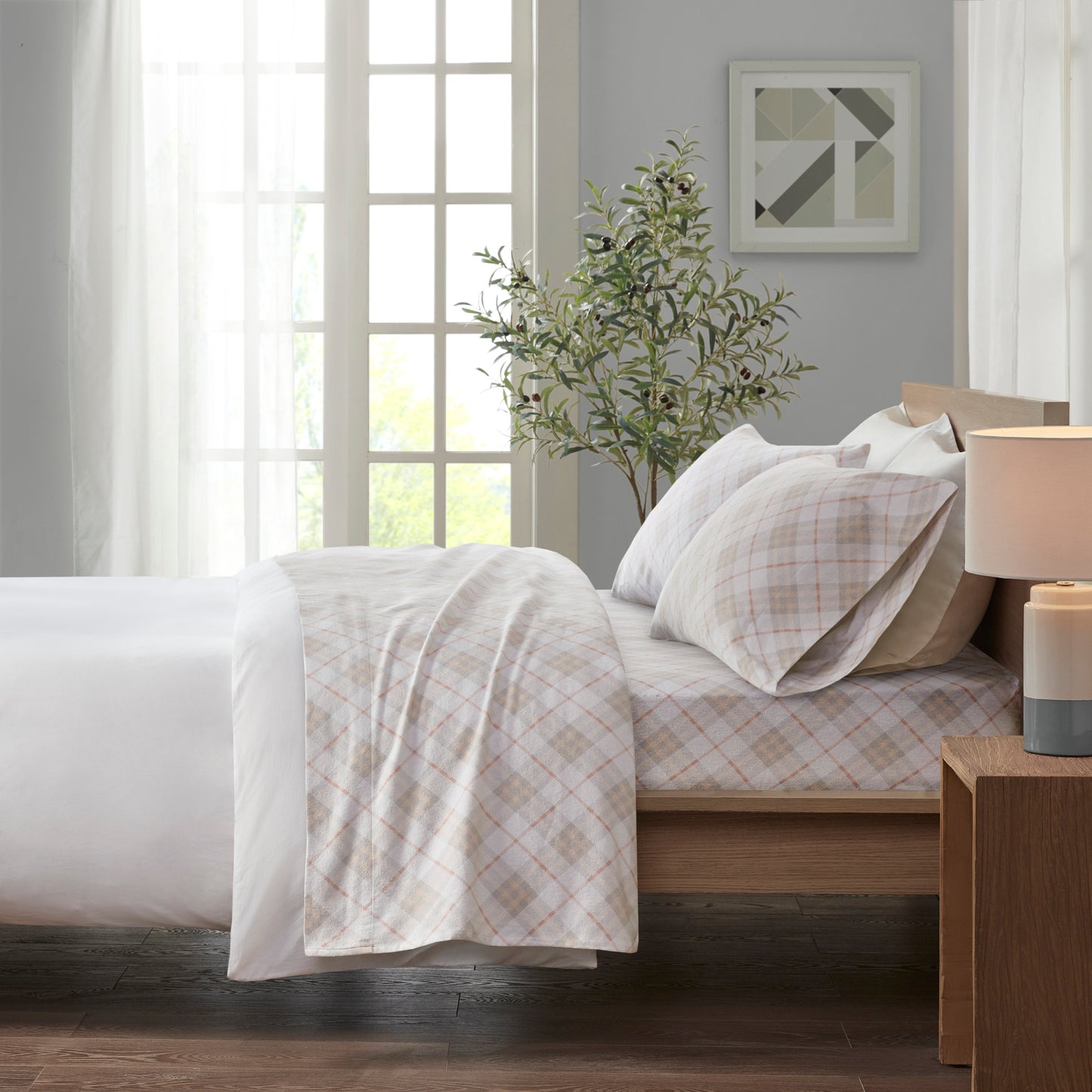 Cozy Cotton Flannel Printed Sheet Set