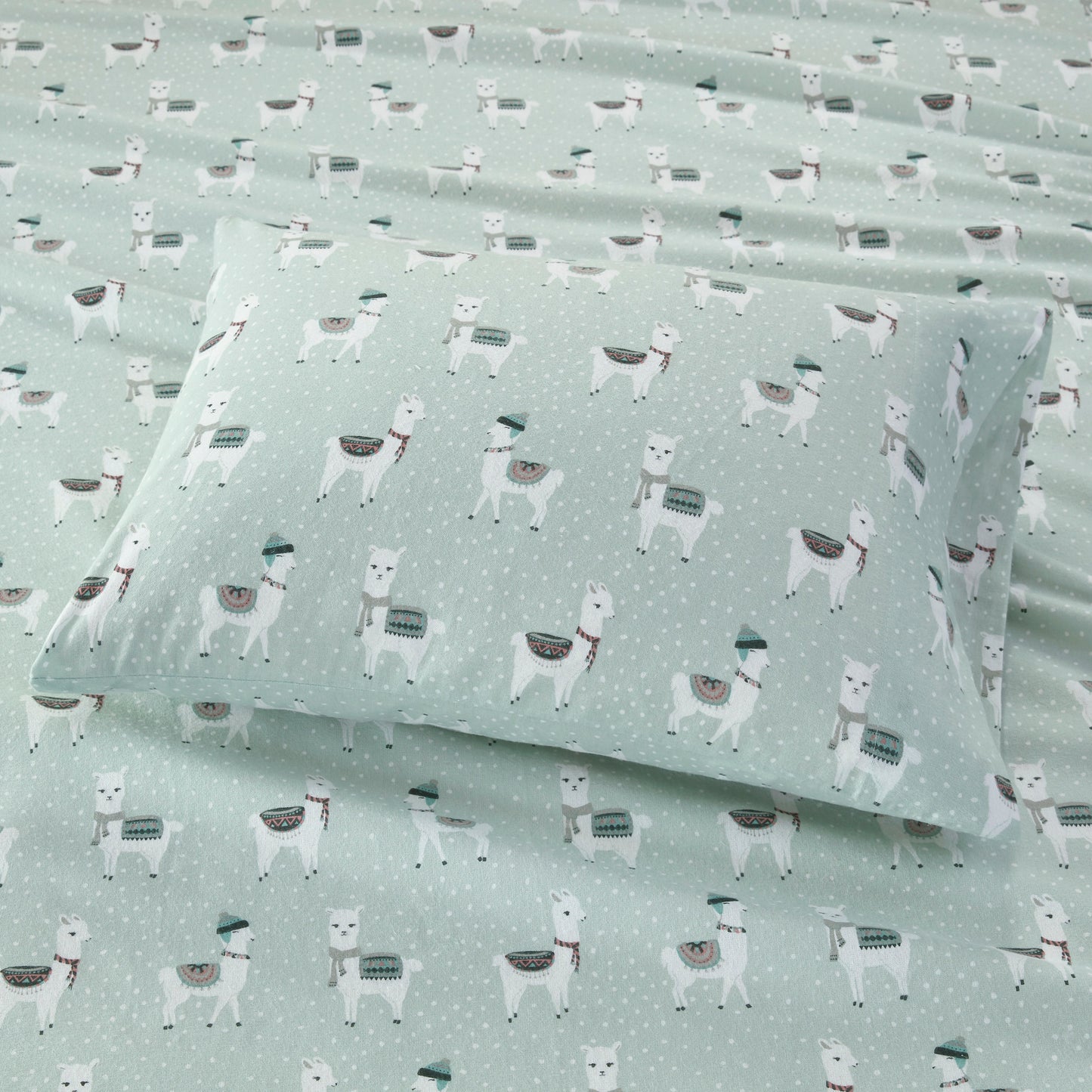 Cozy Cotton Flannel Printed Sheet Set
