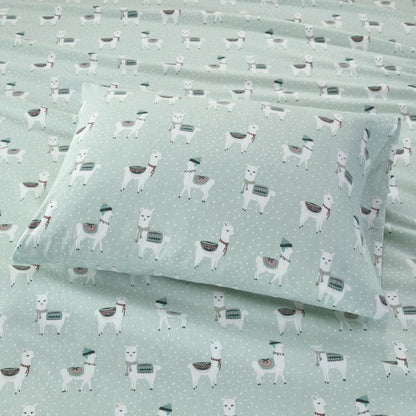 Cozy Cotton Flannel Printed Sheet Set