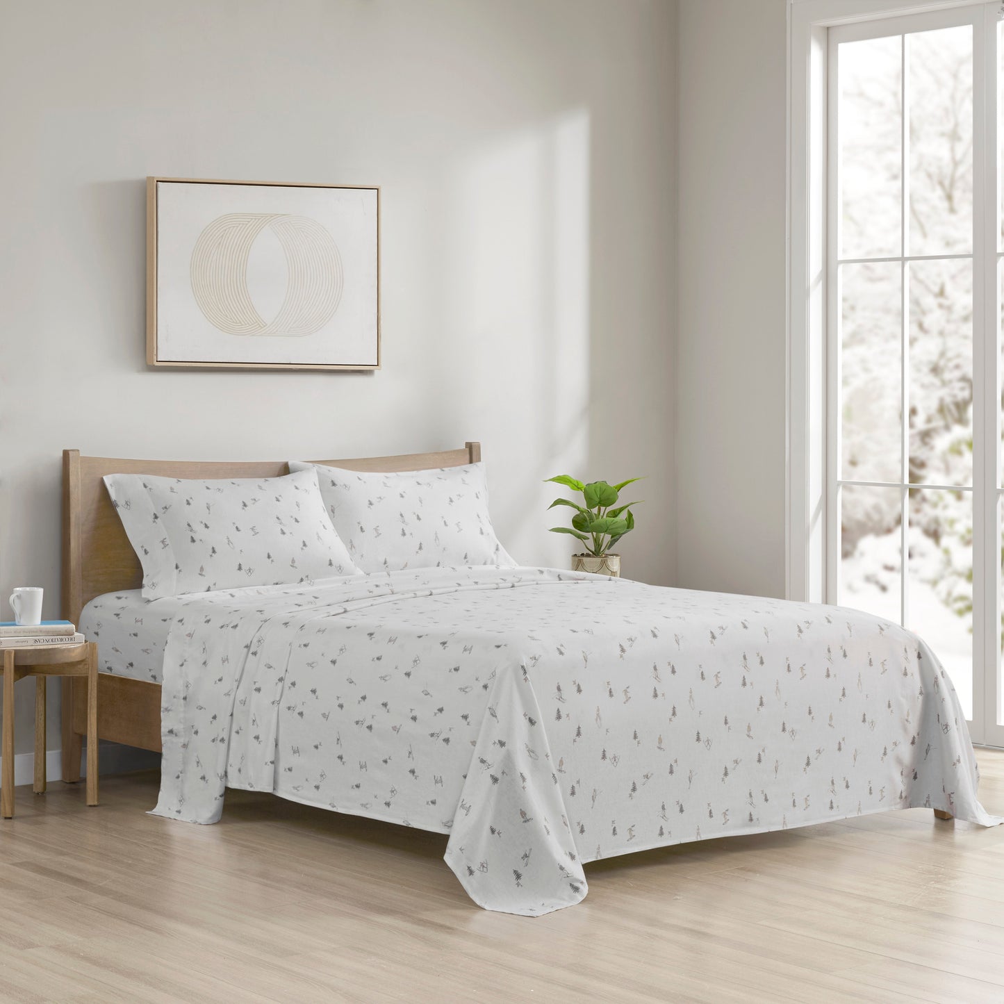 Cozy Cotton Flannel Printed Sheet Set