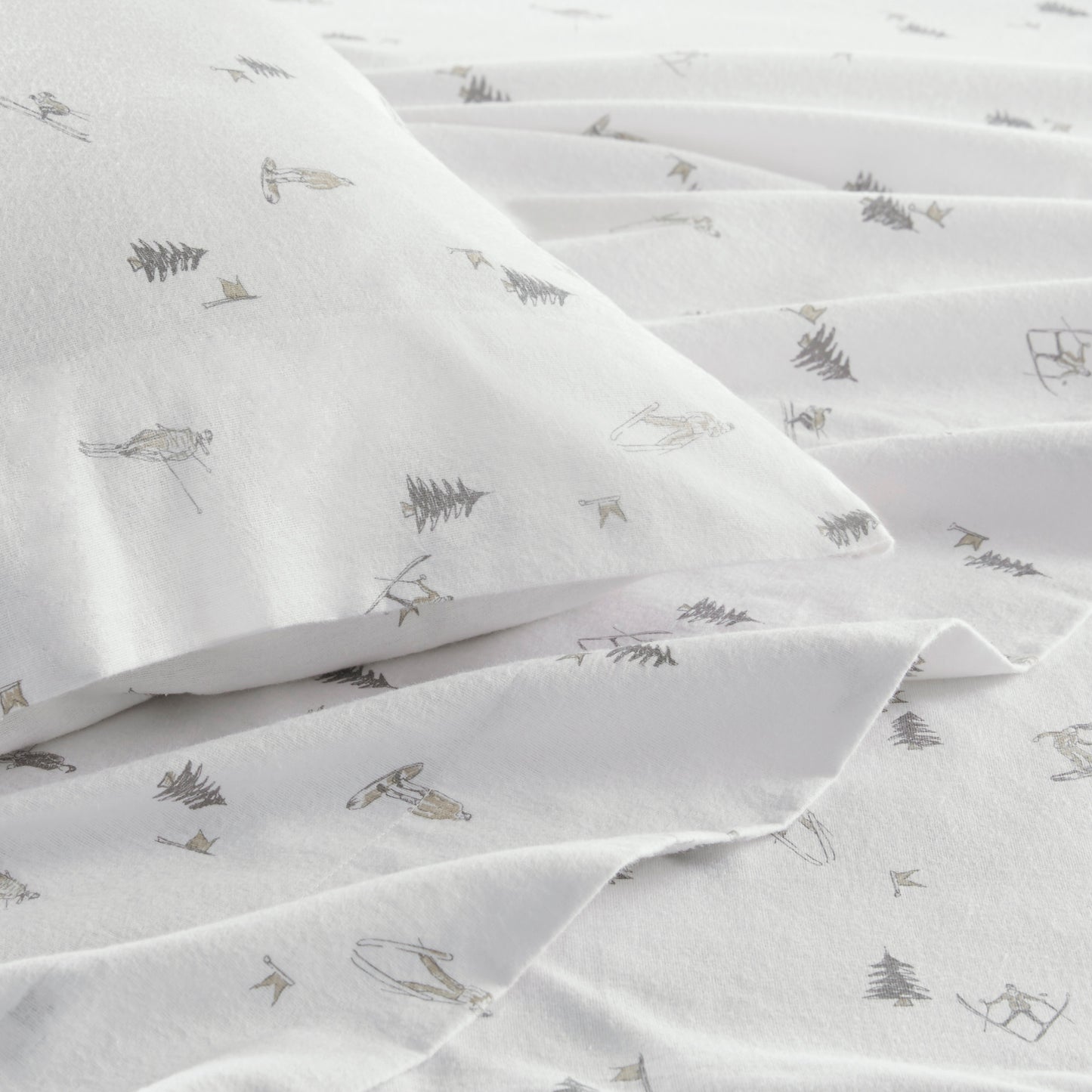 Cozy Cotton Flannel Printed Sheet Set