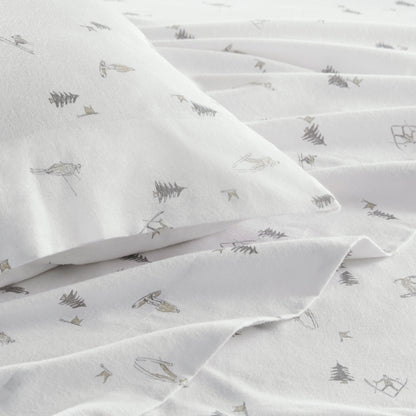 Cozy Cotton Flannel Printed Sheet Set