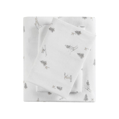 Cozy Cotton Flannel Printed Sheet Set