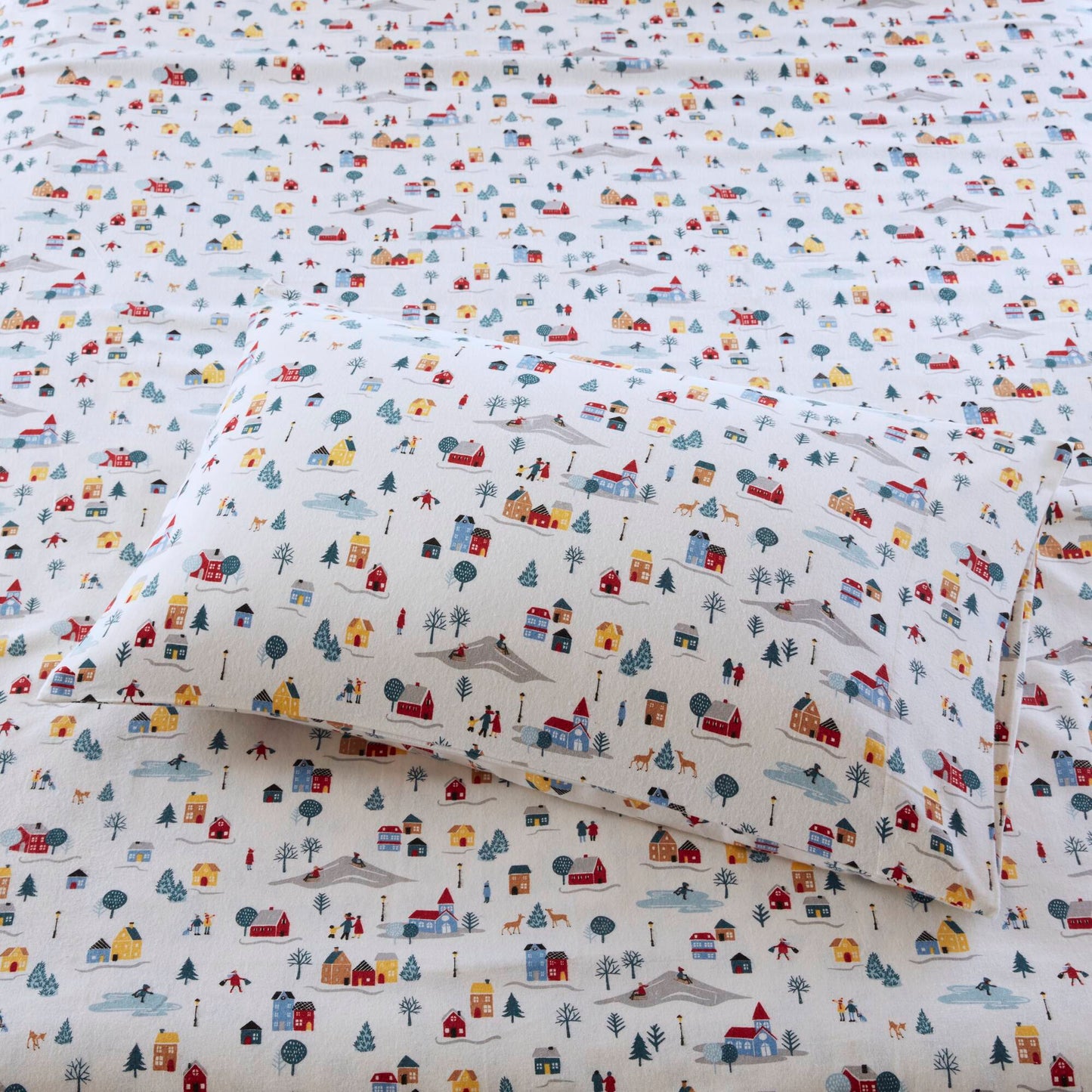 Cozy Cotton Flannel Printed Sheet Set