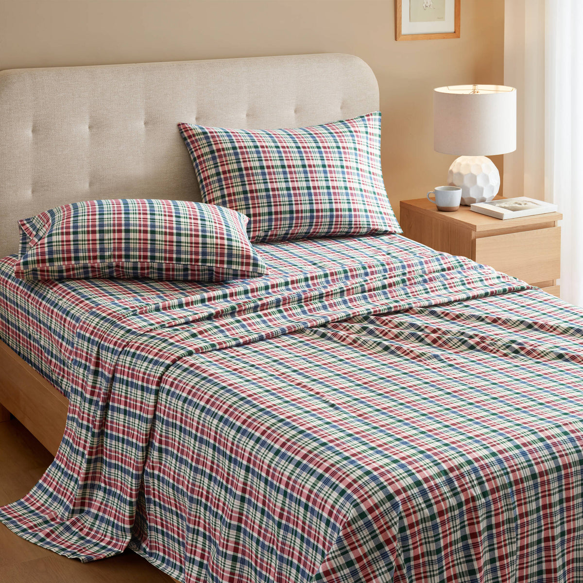 Cozy Cotton Flannel Printed Sheet Set