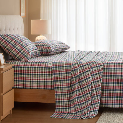 Cozy Cotton Flannel Printed Sheet Set