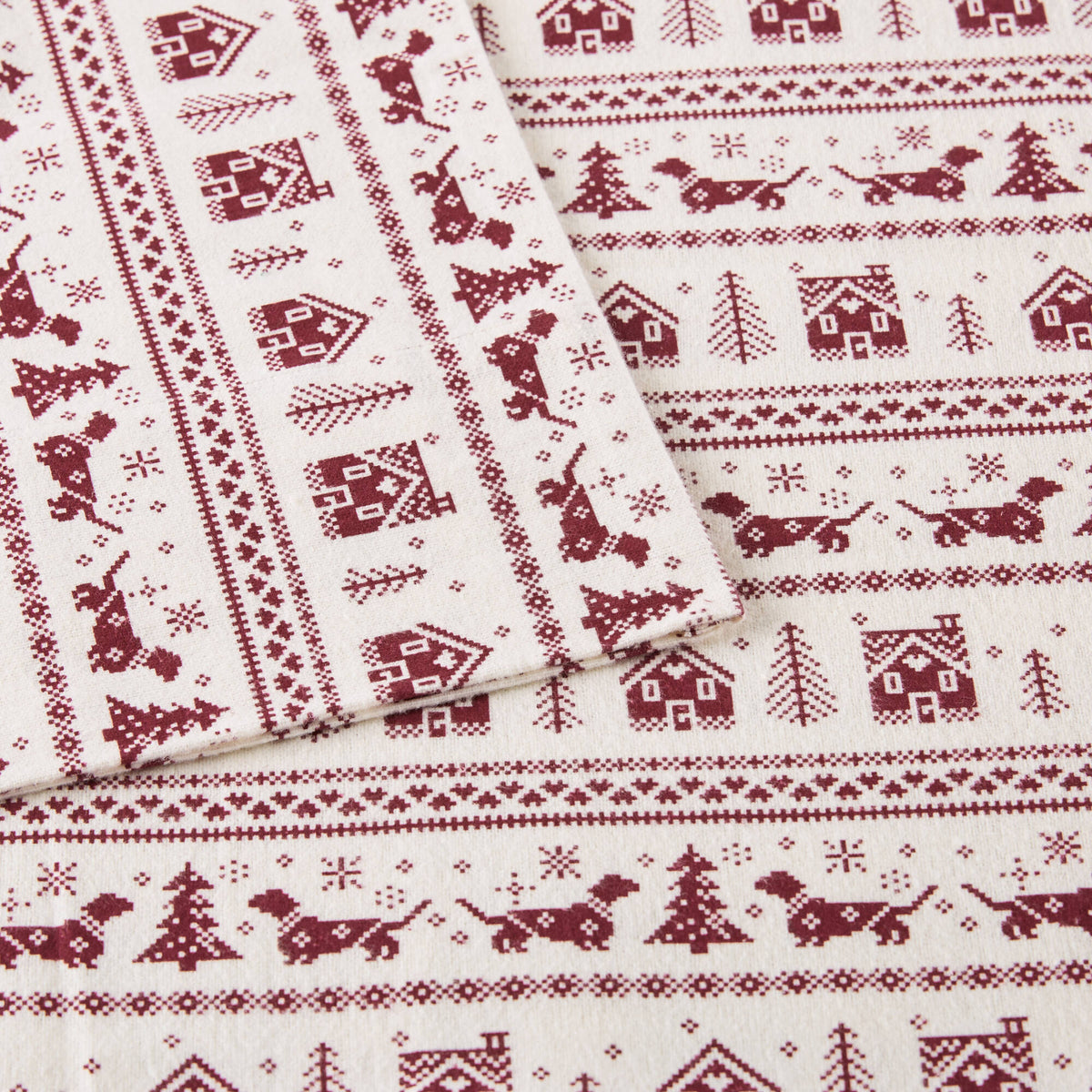 Cozy Cotton Flannel Printed Sheet Set