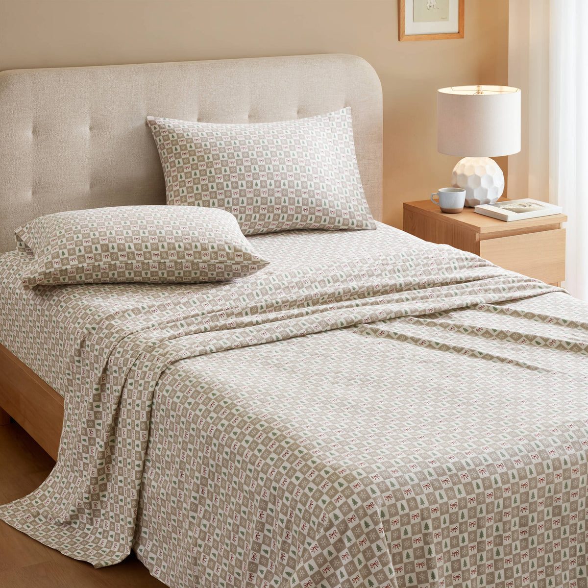 Cozy Cotton Flannel Printed Sheet Set