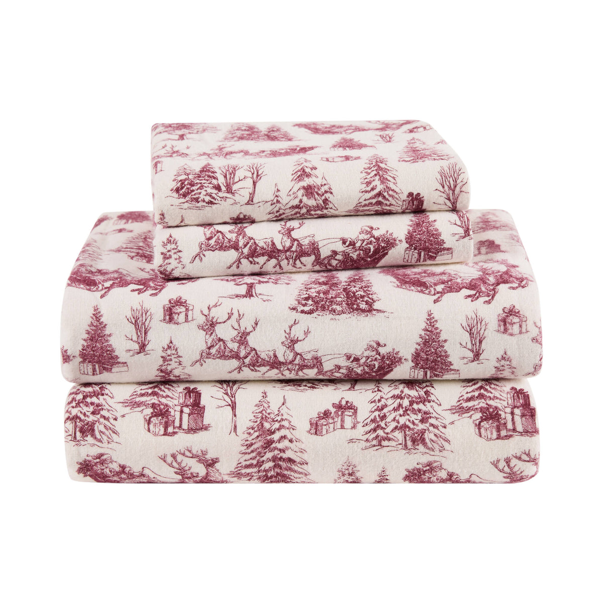 Cozy Cotton Flannel Printed Sheet Set