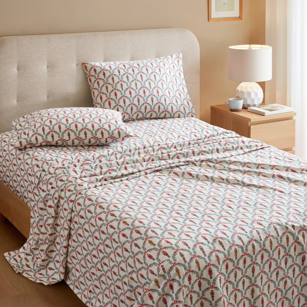 Cozy Cotton Flannel Printed Sheet Set
