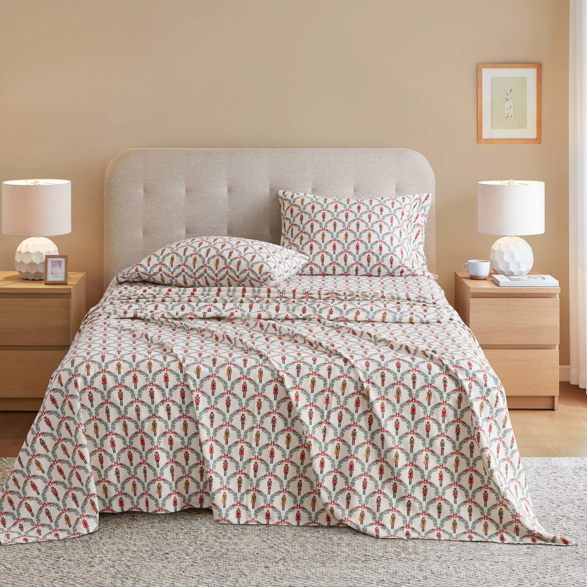Cozy Cotton Flannel Printed Sheet Set
