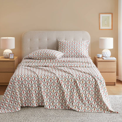 Cozy Cotton Flannel Printed Sheet Set