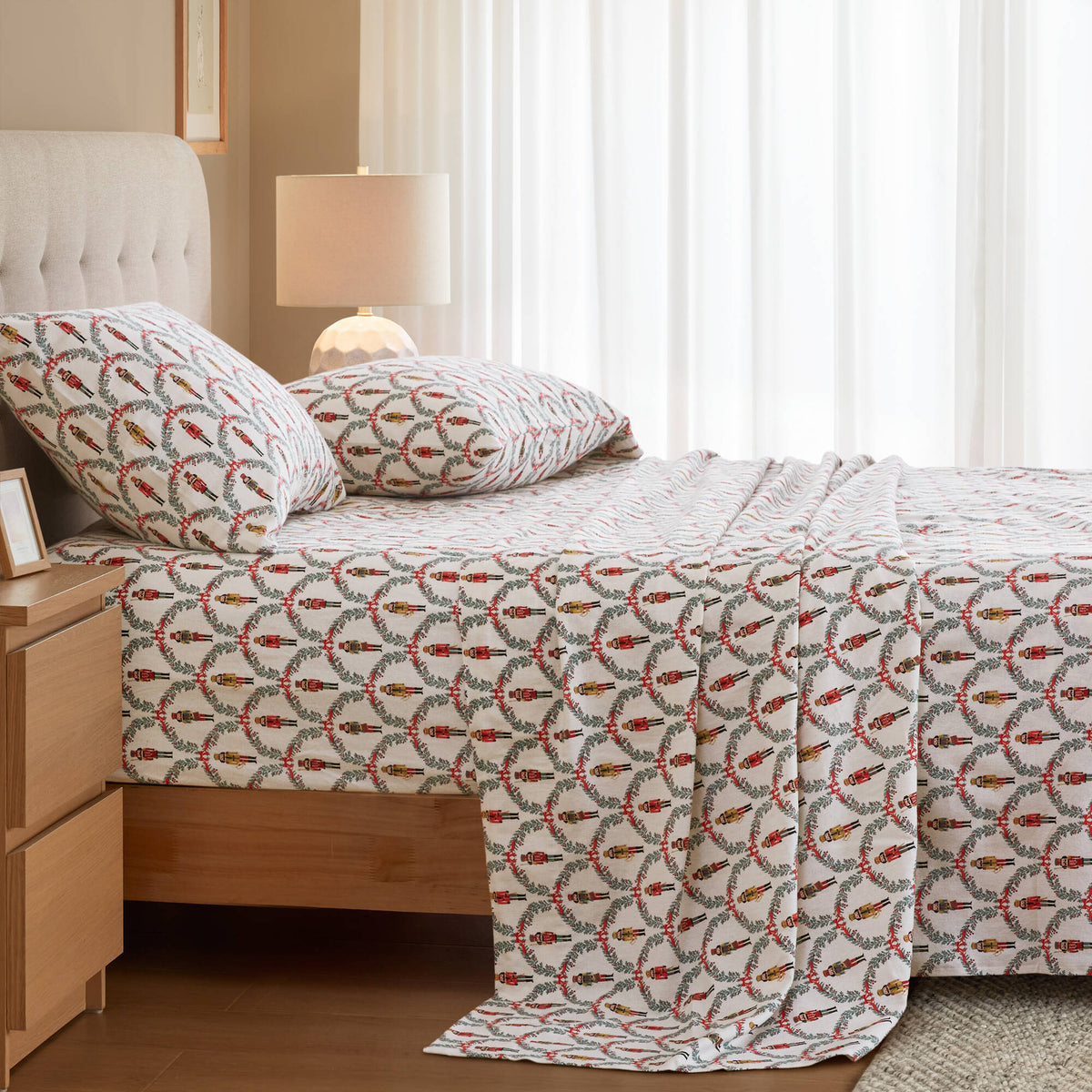 Cozy Cotton Flannel Printed Sheet Set