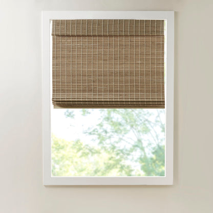 Madison Park Bamboo Light Filtering Roman Shade 64"L