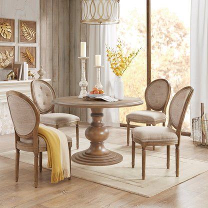 Madison Park 46" Round Pedestal Dining Table