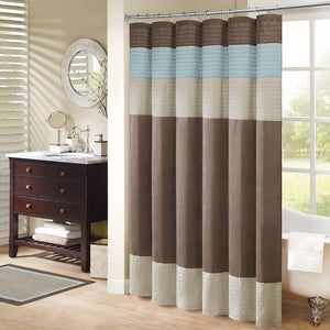 Amherst Faux Silk Shower Curtain