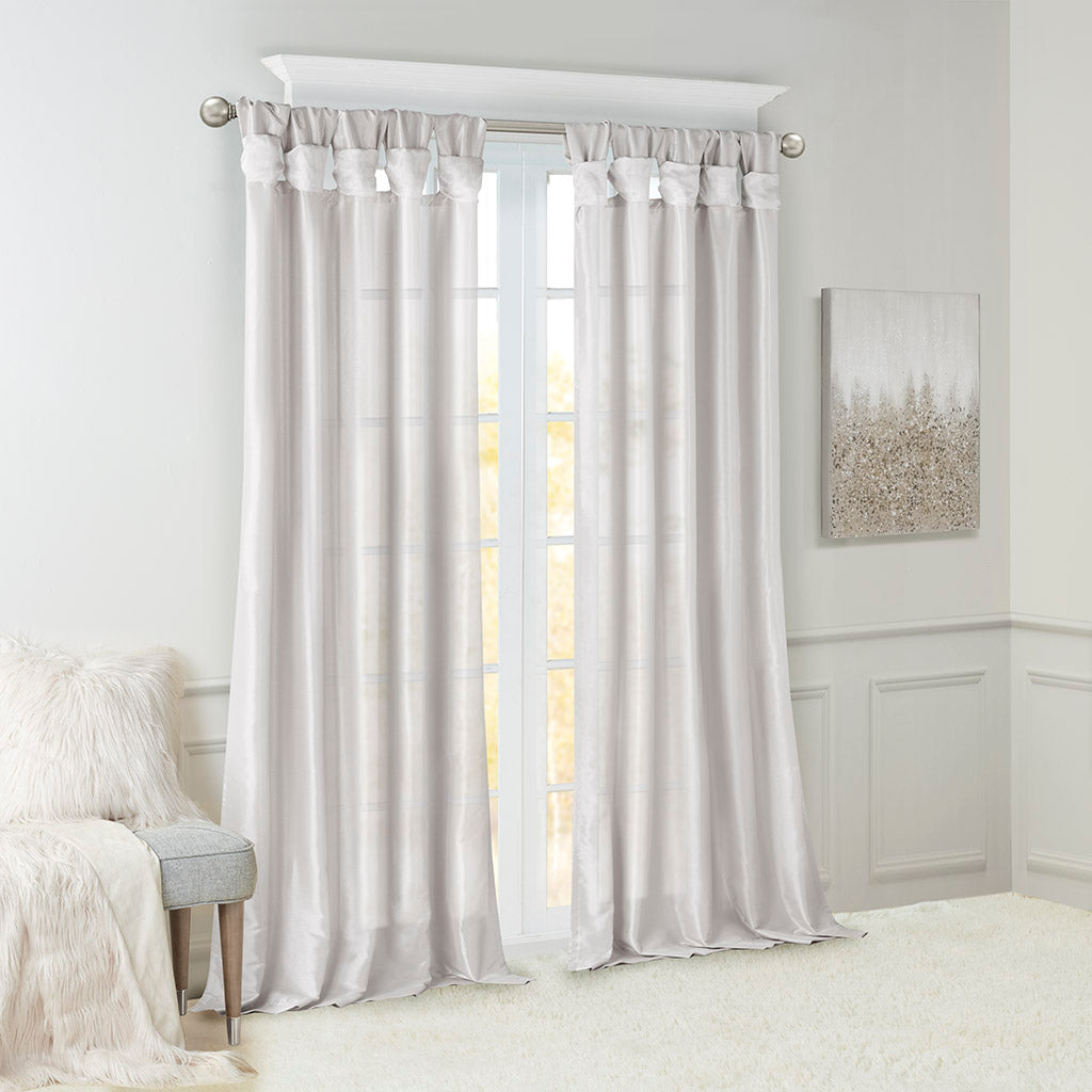 Madison Park Twist Tab Lined Window Curtain Panel